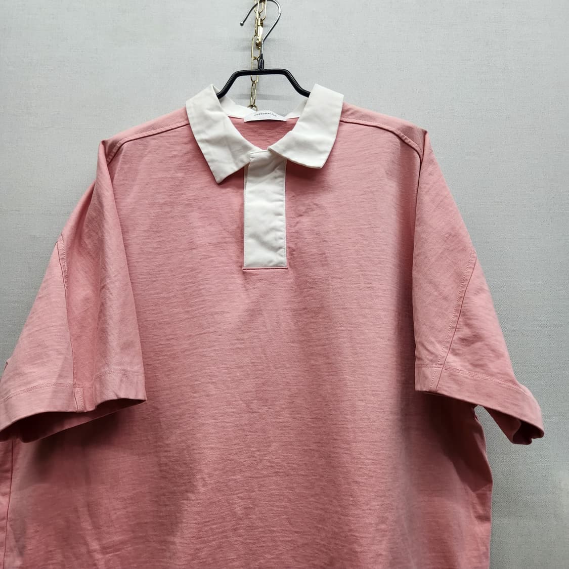 커스텀멜로우 로고와펜 럭비티 반팔카라 38(XL~2XL) 남여공용 상품이미지2