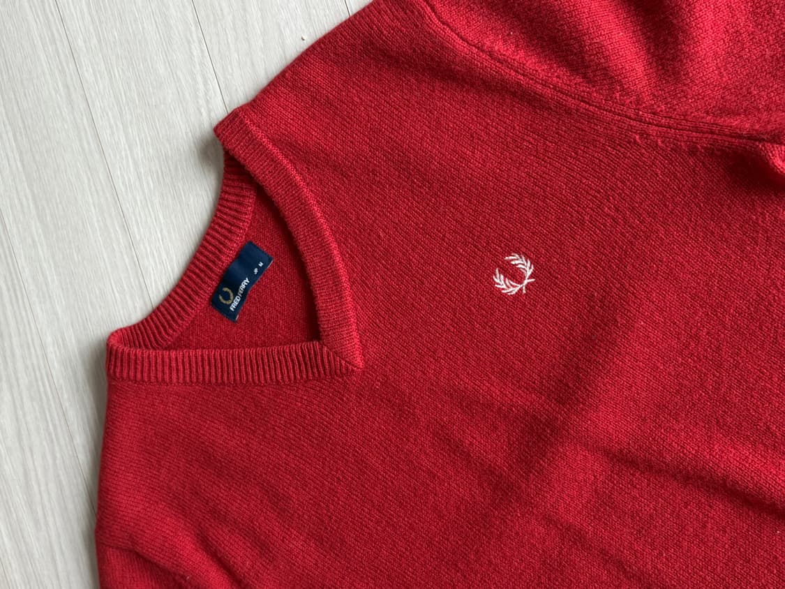 프레드페리 브이넥 니트 상품이미지2