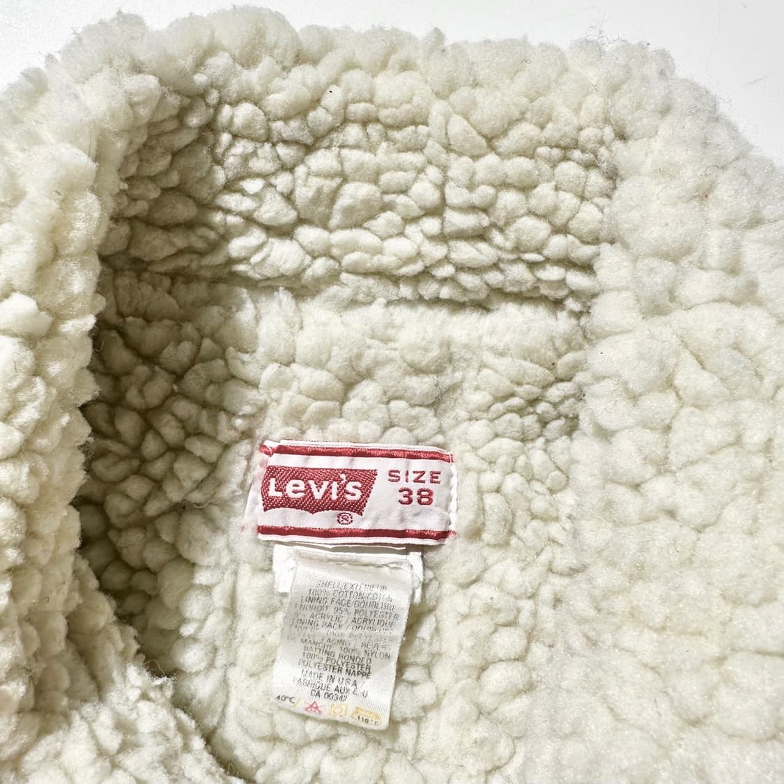 70’s USA 리바이스 오렌지탭 쉐르파 데님 트러커 자켓 상품이미지4