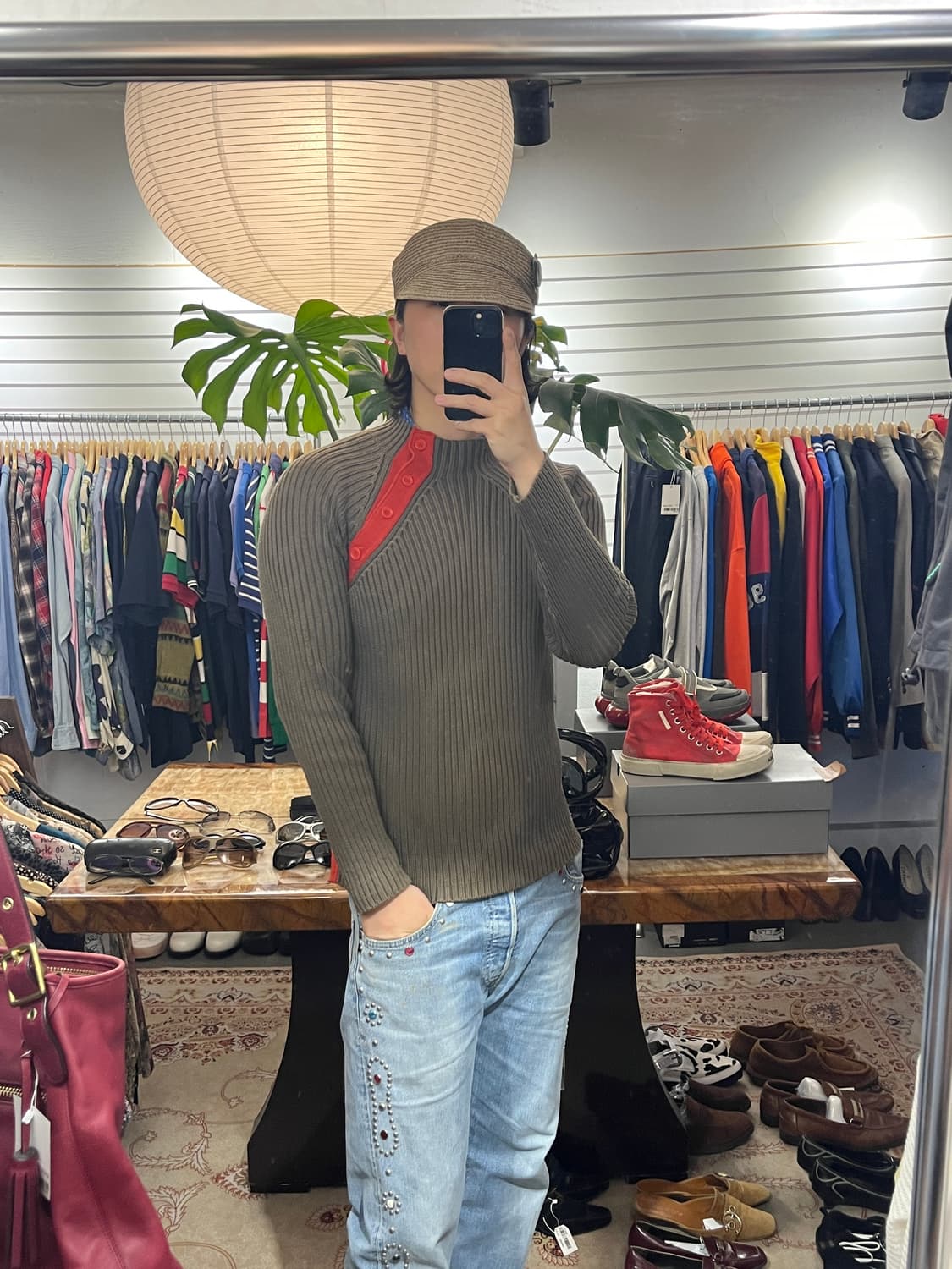 아르마니 익스체인지 사선 니트 상품이미지5