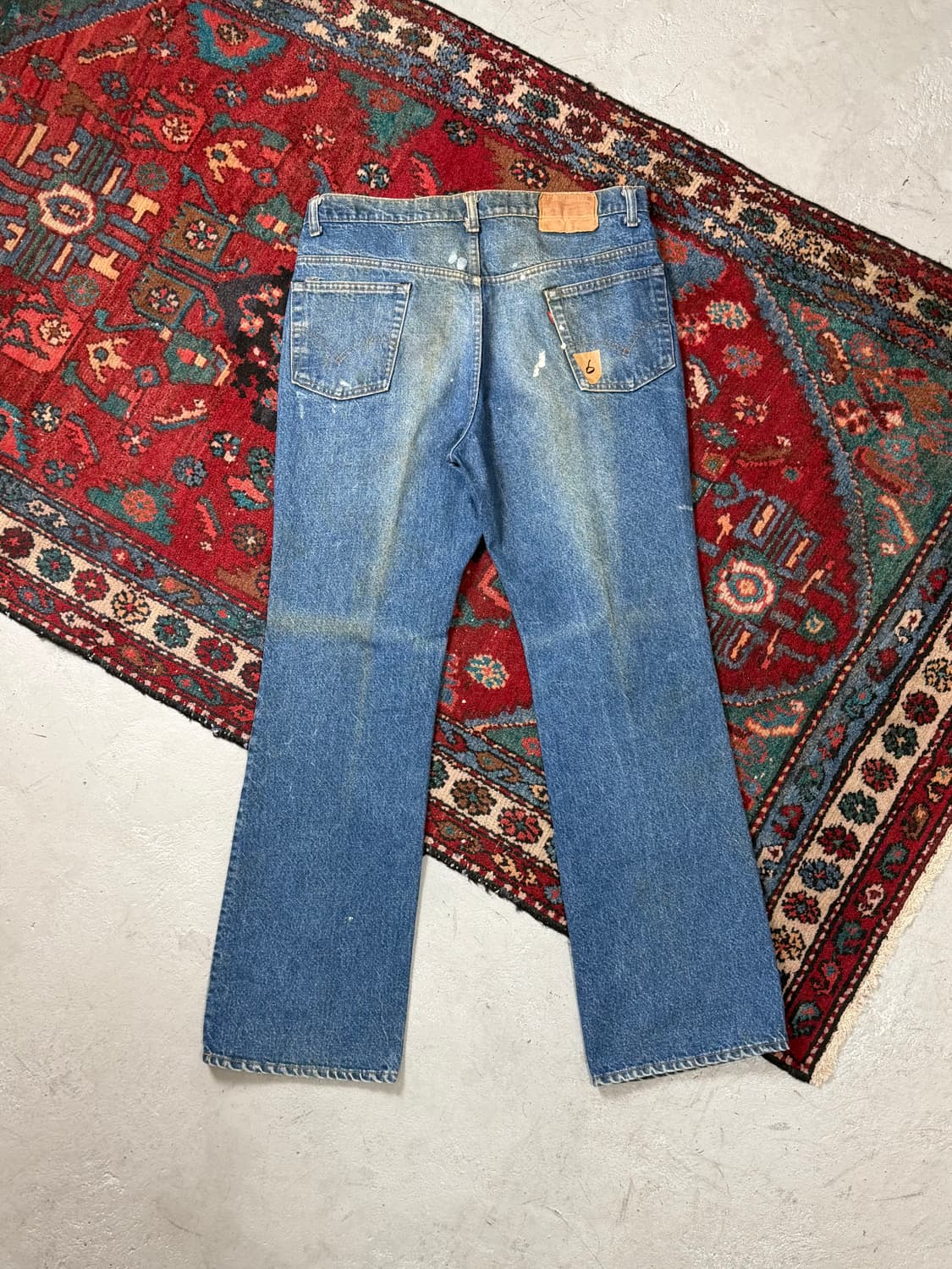 80's USA 빈티지 리바이스 517 오렌지탭 체인스티치 상품이미지3