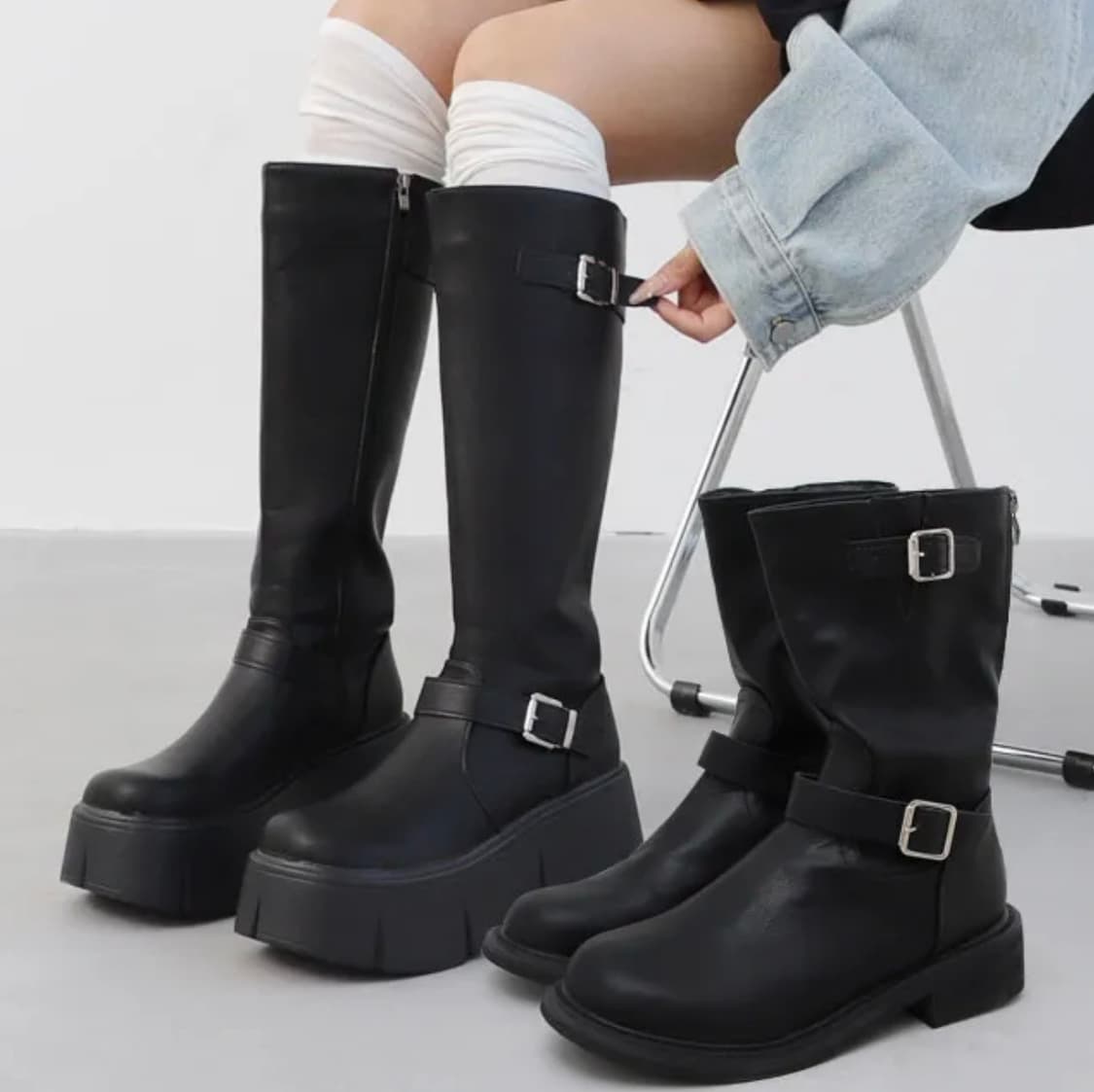 통굽 부츠 상품이미지2