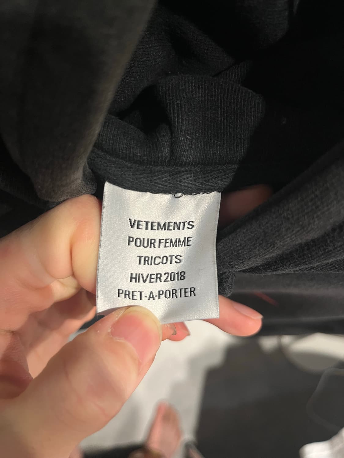 Vetements 2018 시티 메탈 로고 후디 상품이미지5