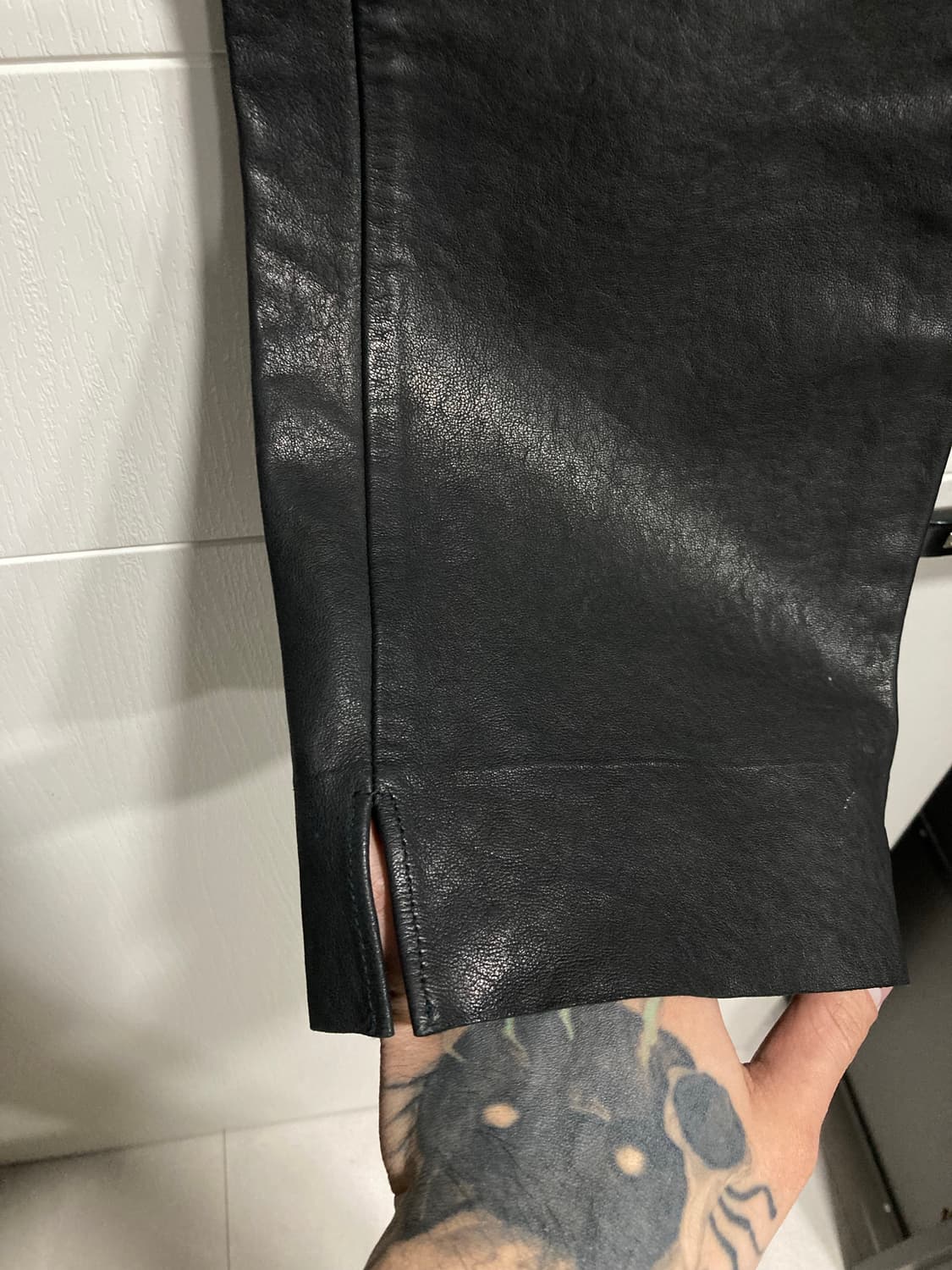 16AW 마르지엘라 기믹 레더 팬츠 상품이미지7