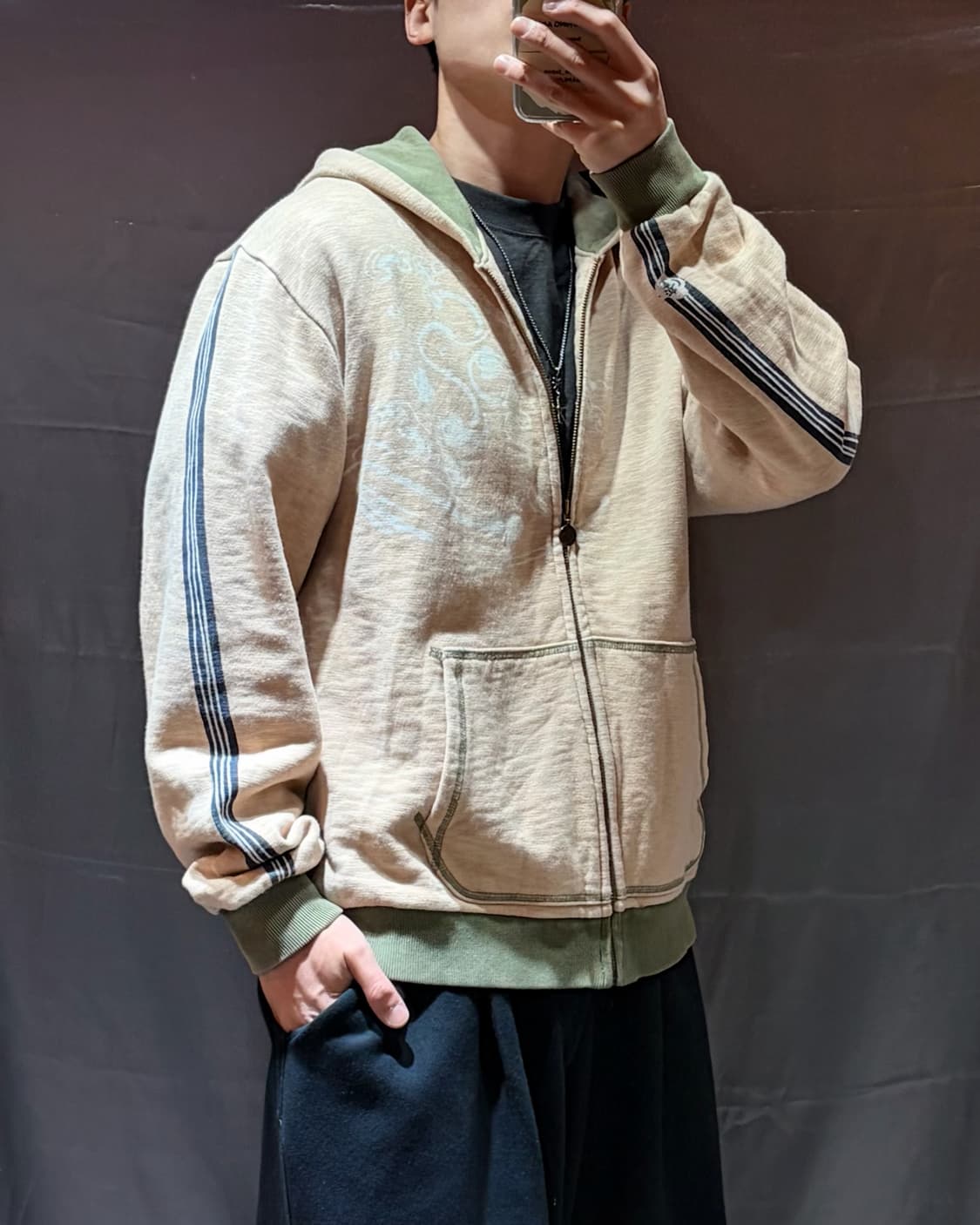 XL Japan 일본 스케치 베이지 후드집업 상품이미지1