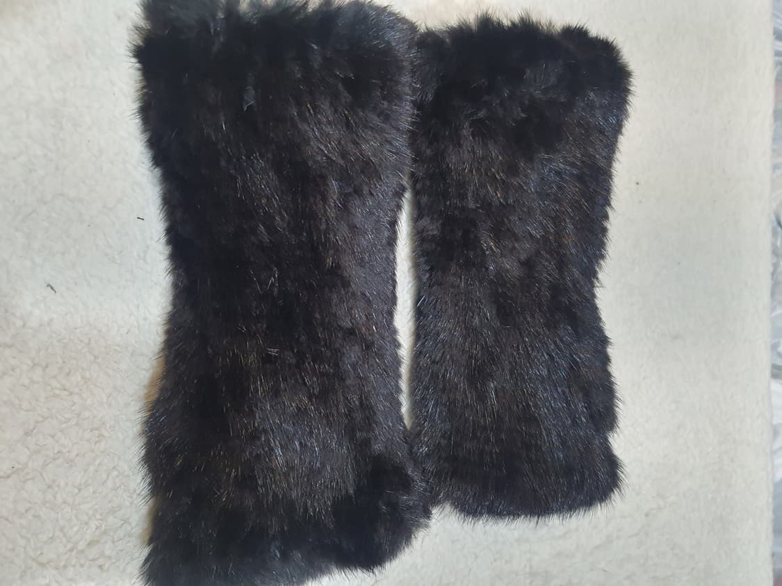 블랙 퍼 손목 워머 토시 상품이미지3