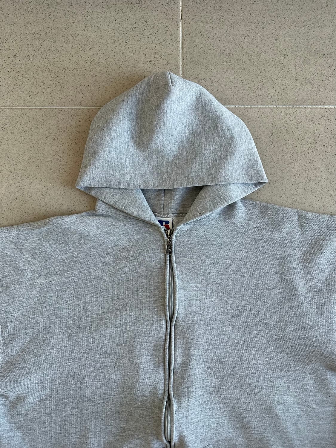 90s 빈티지 러셀 후드집업 그레이 XL USA 상품이미지4