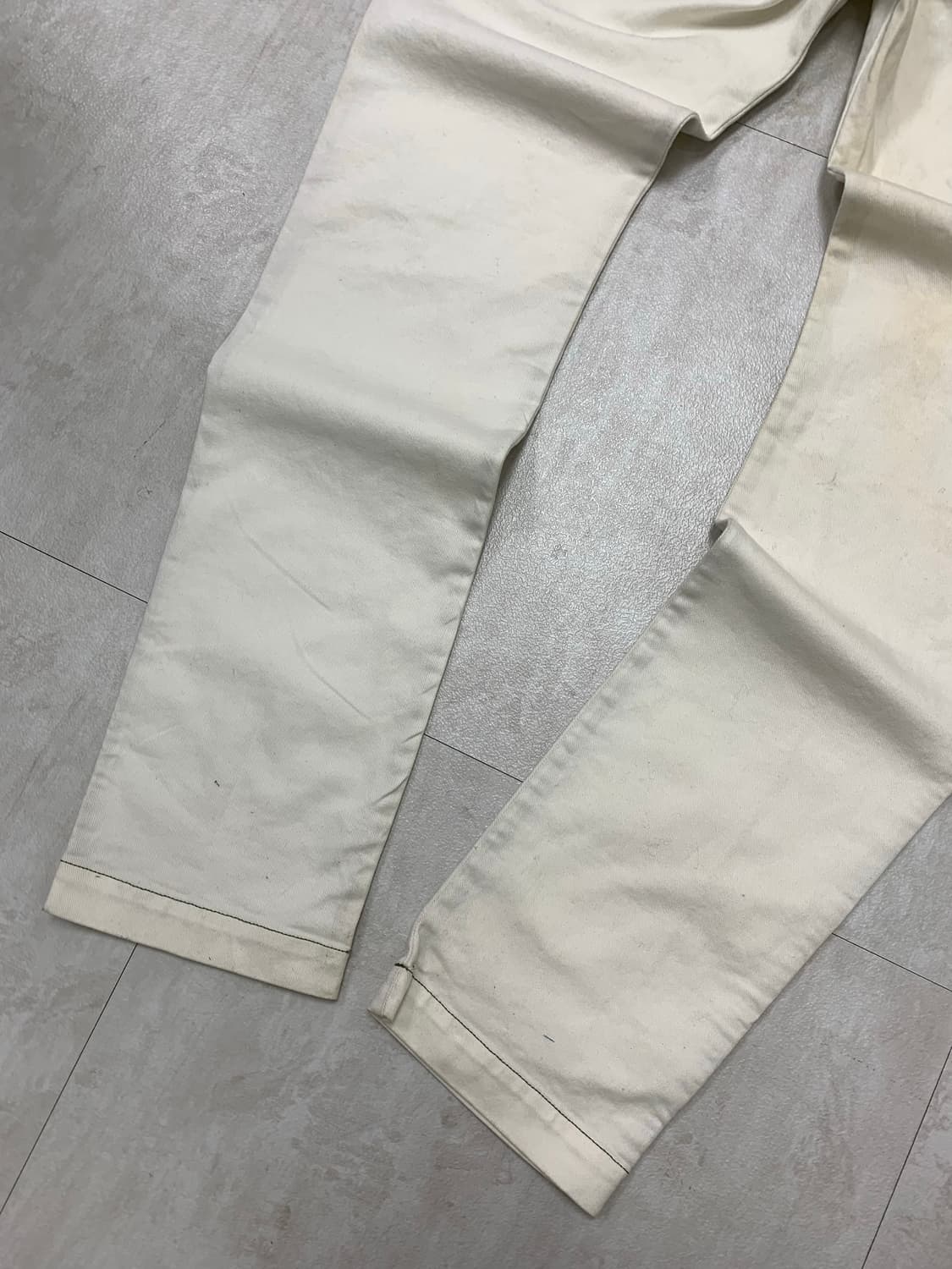 디젤 화이트 디테일 코튼 팬츠 #115 상품이미지9