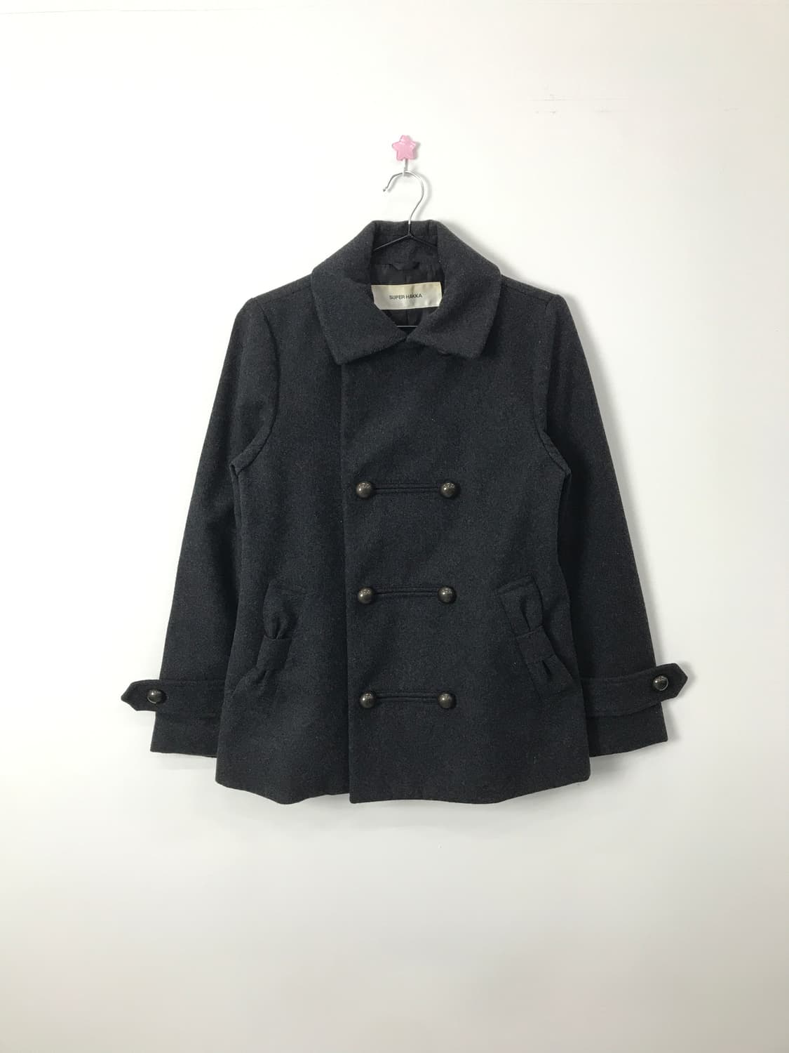SUPER HAKKA Ribbon & Bell Button Coat 상품이미지5