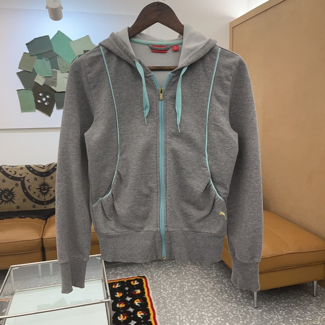 푸마 빈티지 Y2K 대장급 스웻 져지 집업 M C07293 상품이미지3