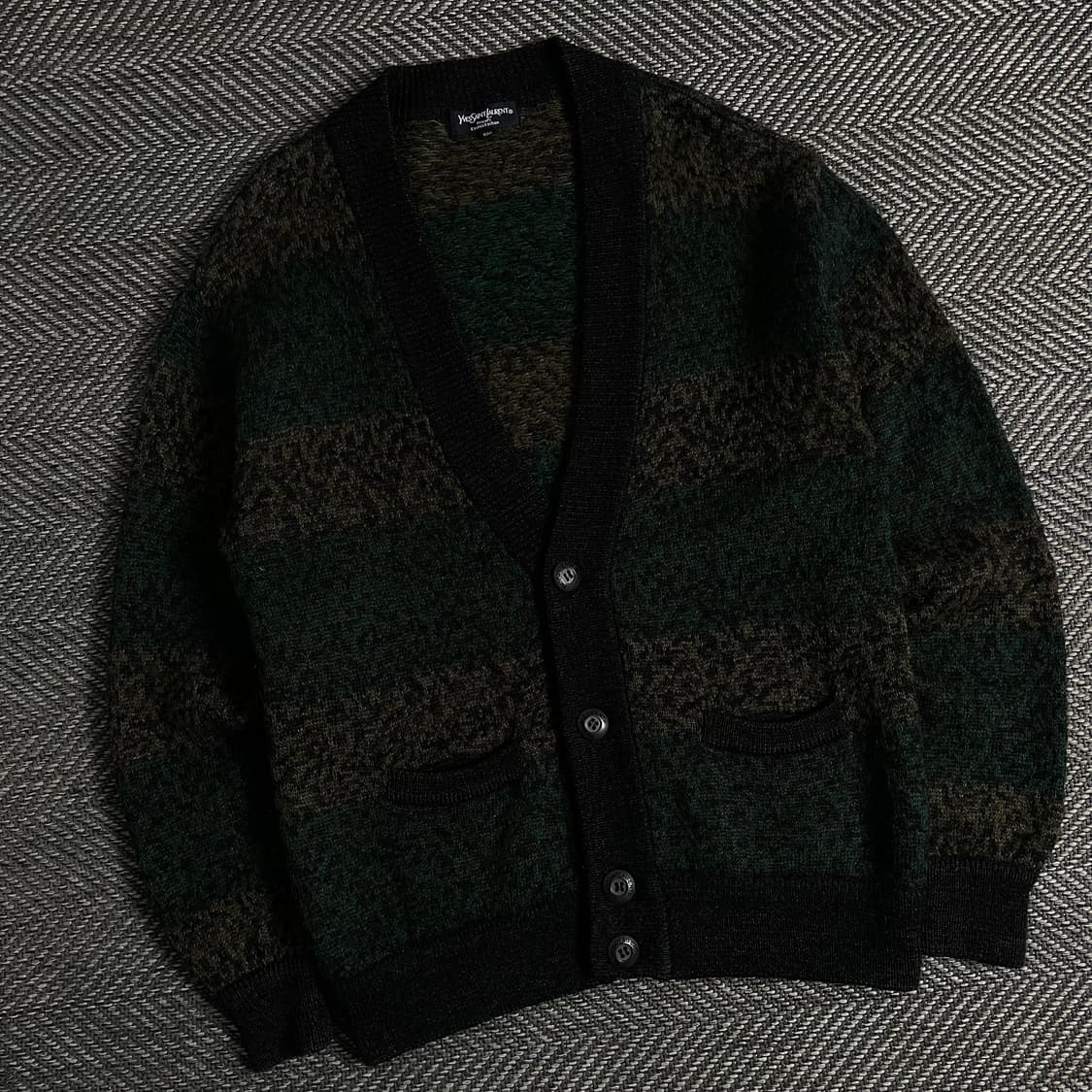90s 입생로랑 아카이브 패턴 울 가디건y 3343 상품이미지1