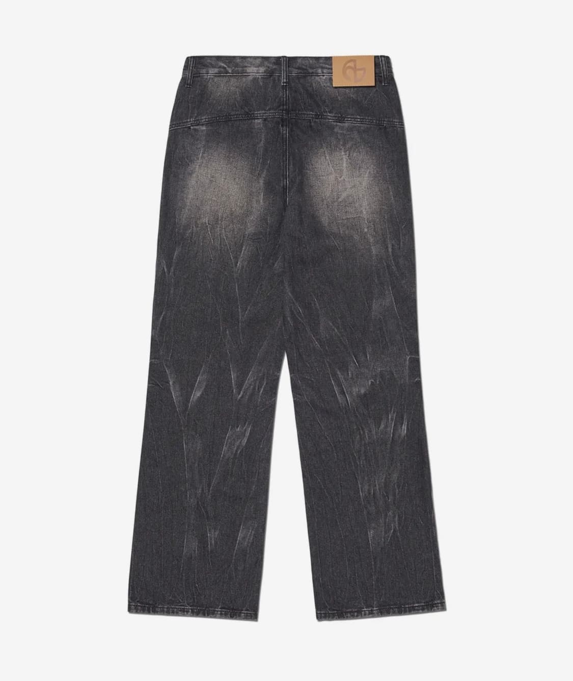 노매뉴얼 세미 플레어 데님 팬츠 - 블랙 상품이미지3