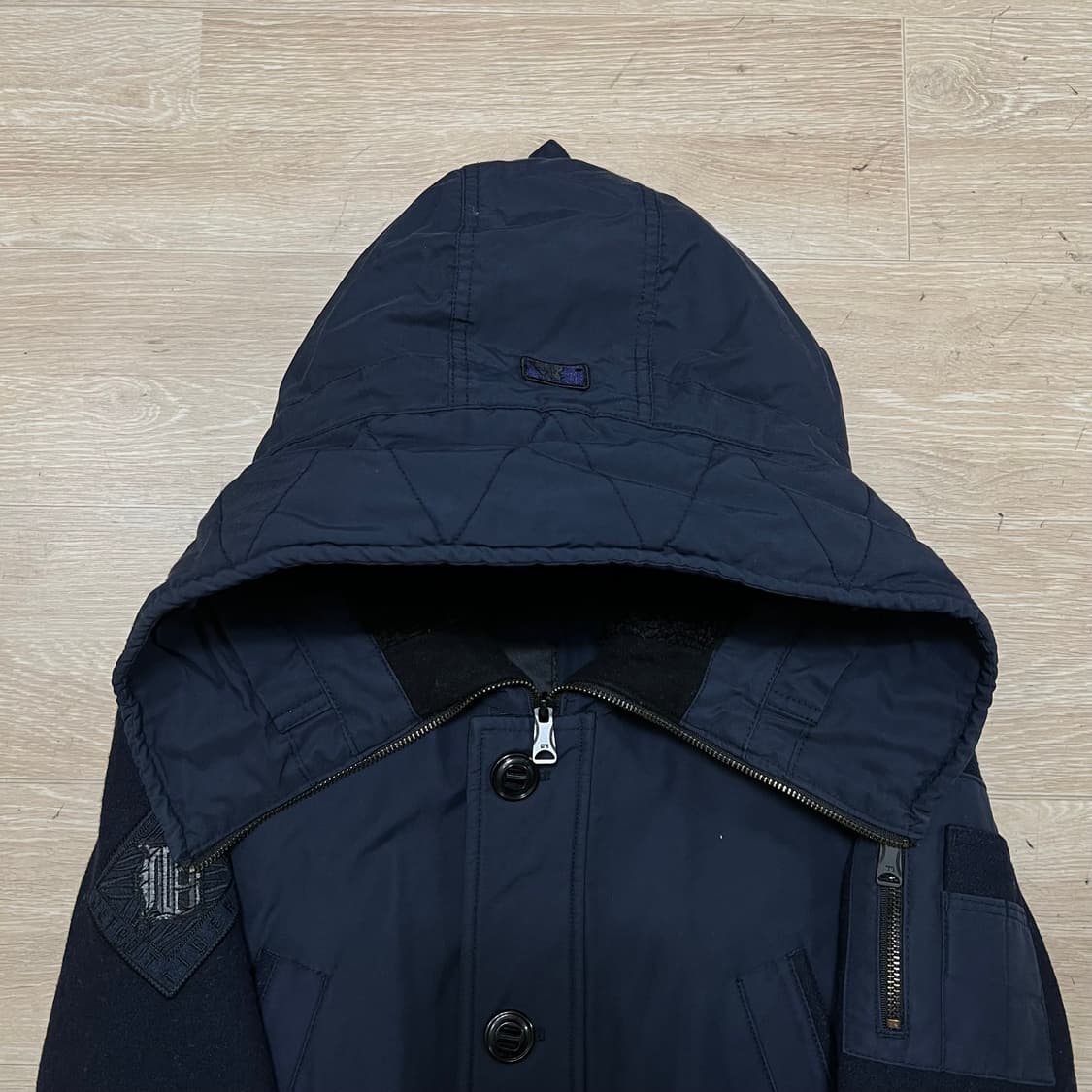 엠엘비 여성 이너플리스 뽀글이 안감 후드 야상점퍼 [네이비] XS/85 상품이미지2