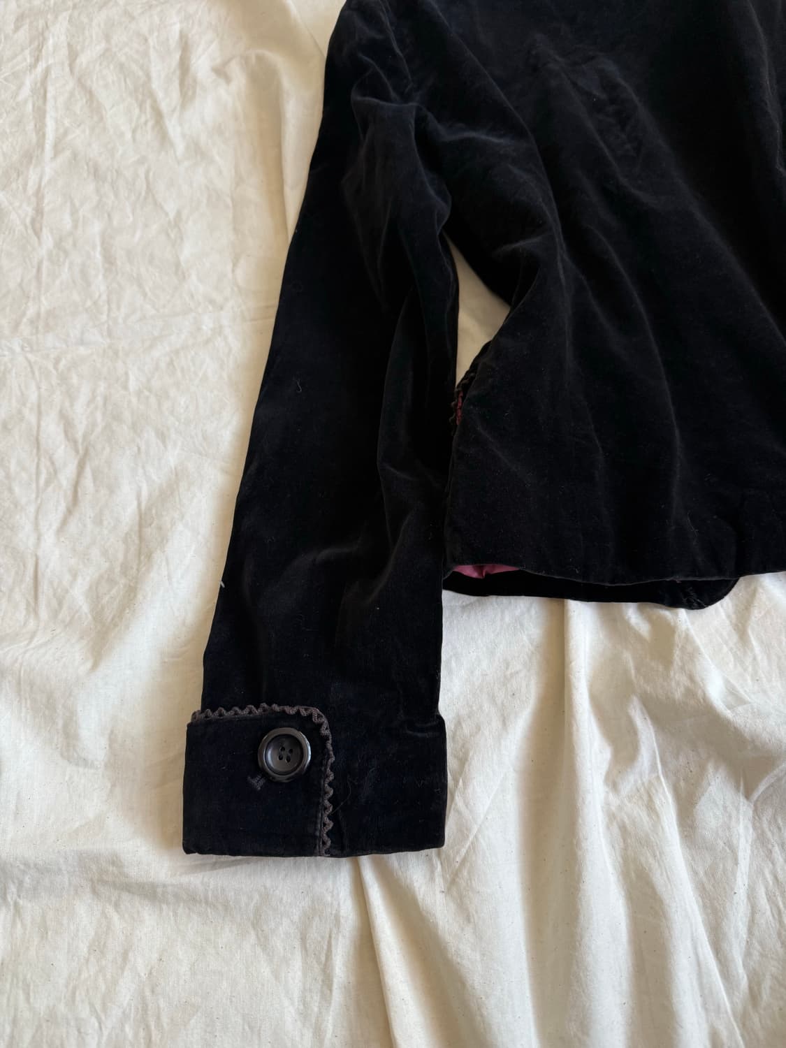 공겜여주 고스로리 벨벳 블랙 자켓 상품이미지5