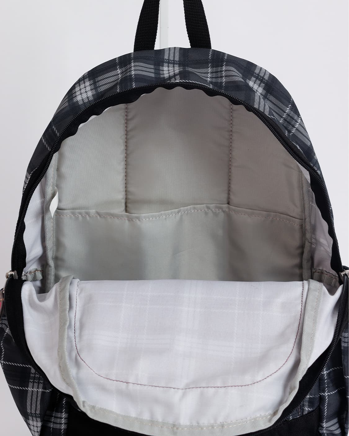 [PIKO] 블랙 체크 패턴 데일리 백팩 상품이미지7