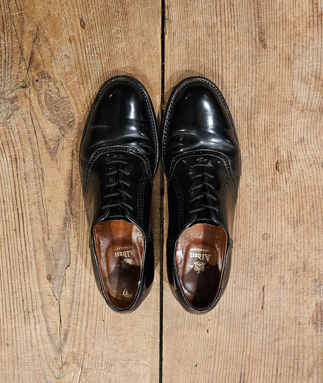 알든 옥스포드블랙 코도반 새들슈즈 상품이미지1