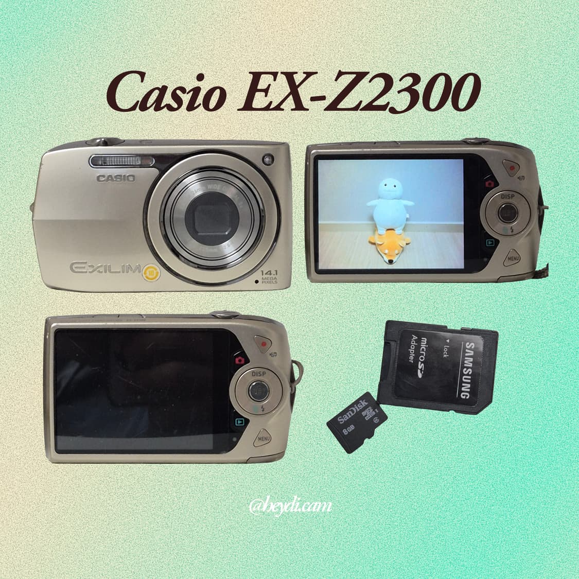 (로제, 모카, 아일릿) 미품급 카시오 엑슬림 z2300 골드 상품이미지4