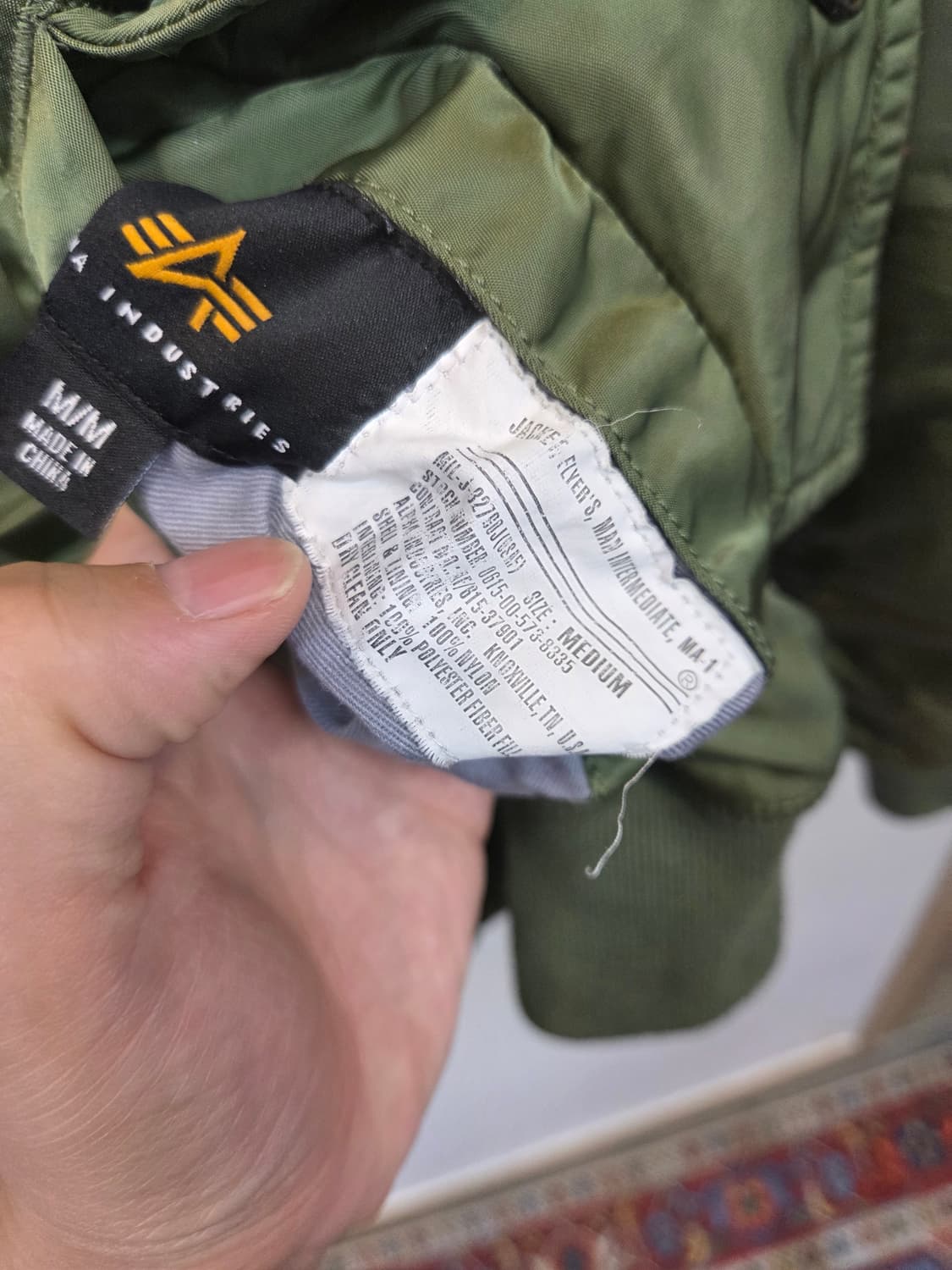 알파인더스트리 항공 자켓 M 상품이미지4