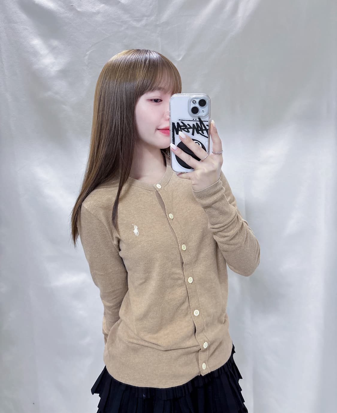 폴로 랄프로렌 화이트포니 베이지 가디건  상품이미지2