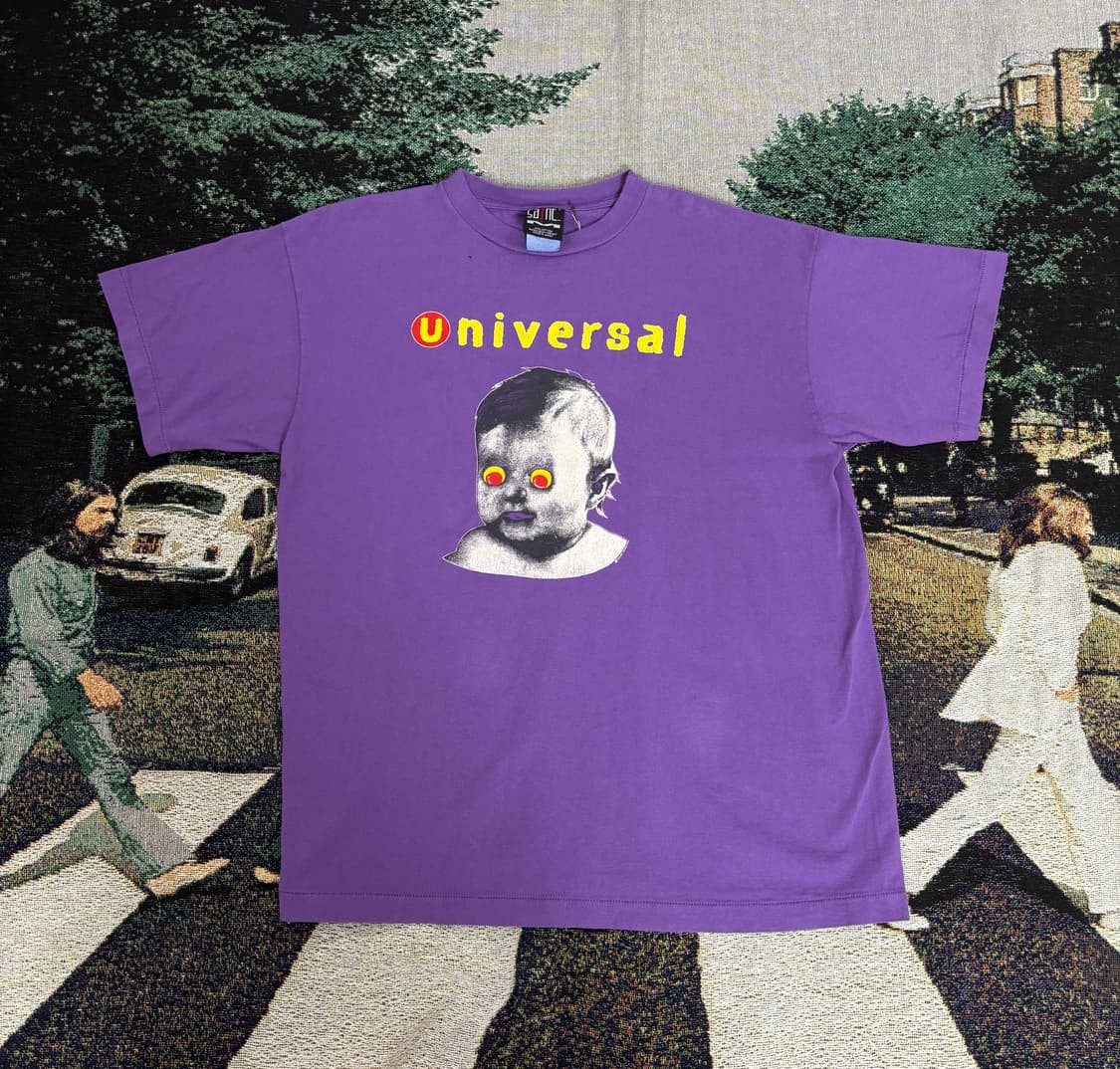 세인트 미카엘 유니버셜 숏슬리브 티셔츠 퍼플 - 24SS 상품이미지1