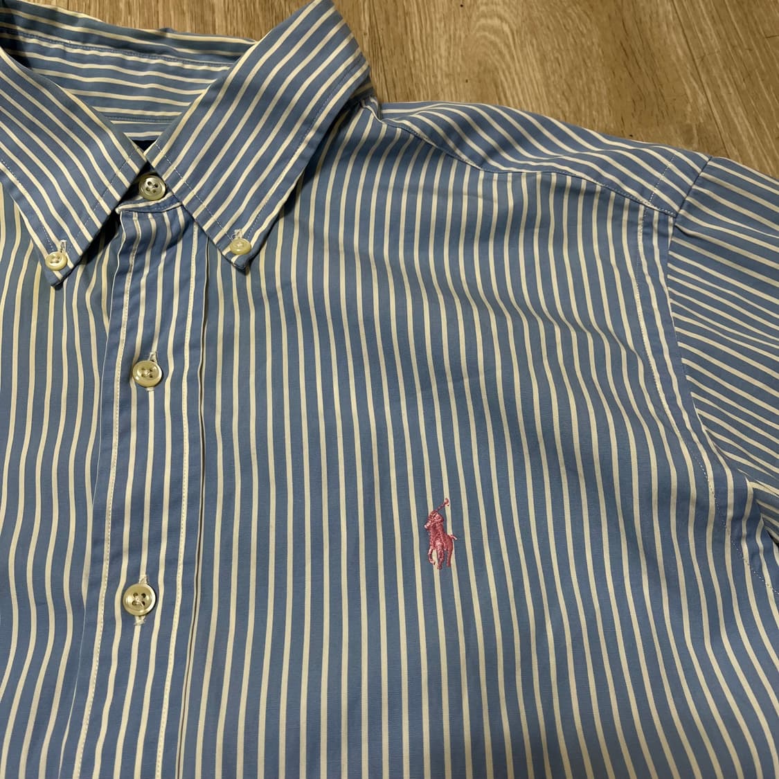 폴로 랄프로렌 클래식핏 스트라이프 반팔 셔츠 L/100 상품이미지3