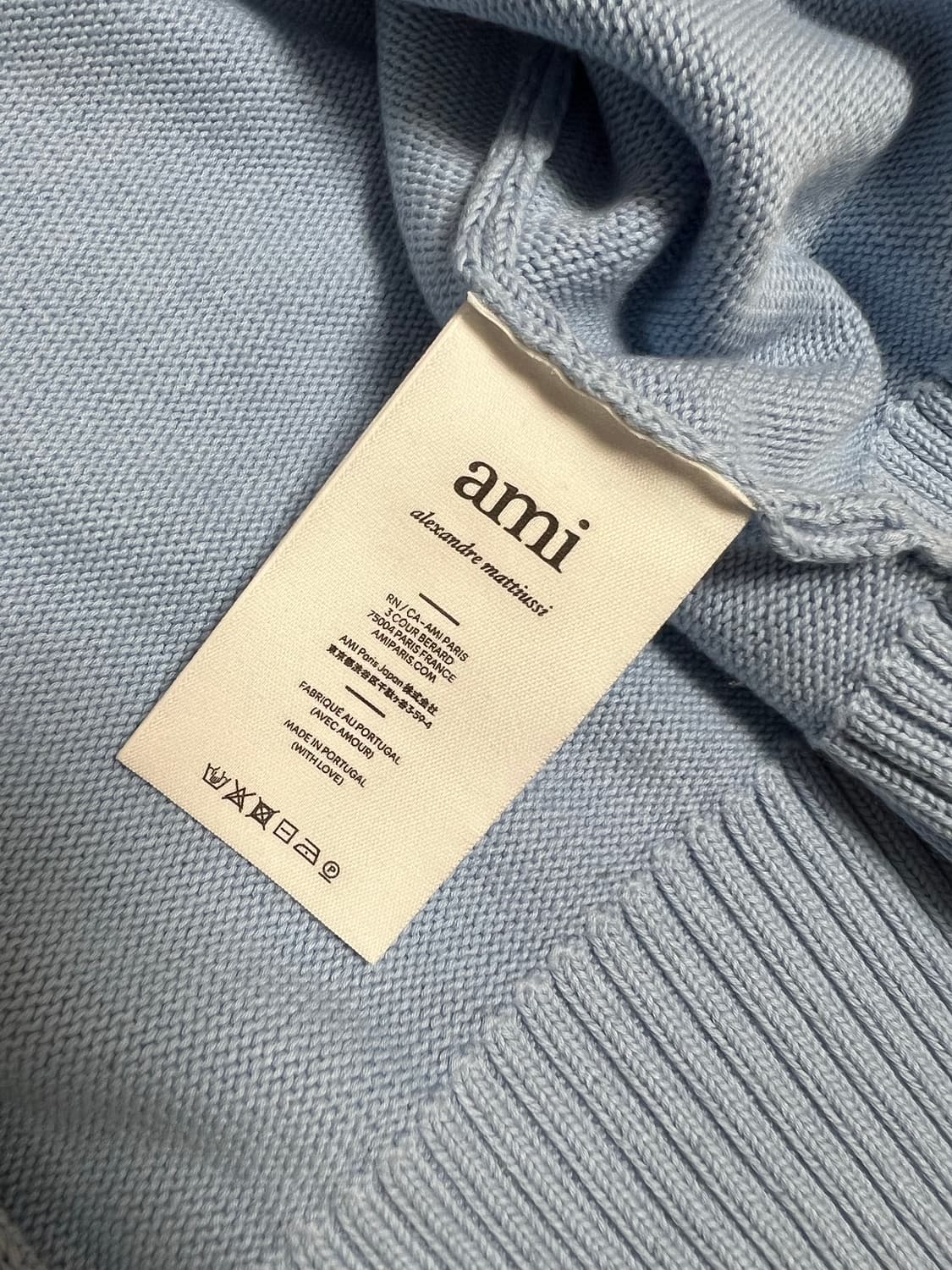 아미 블루 가디건 (unisex L) 상품이미지4