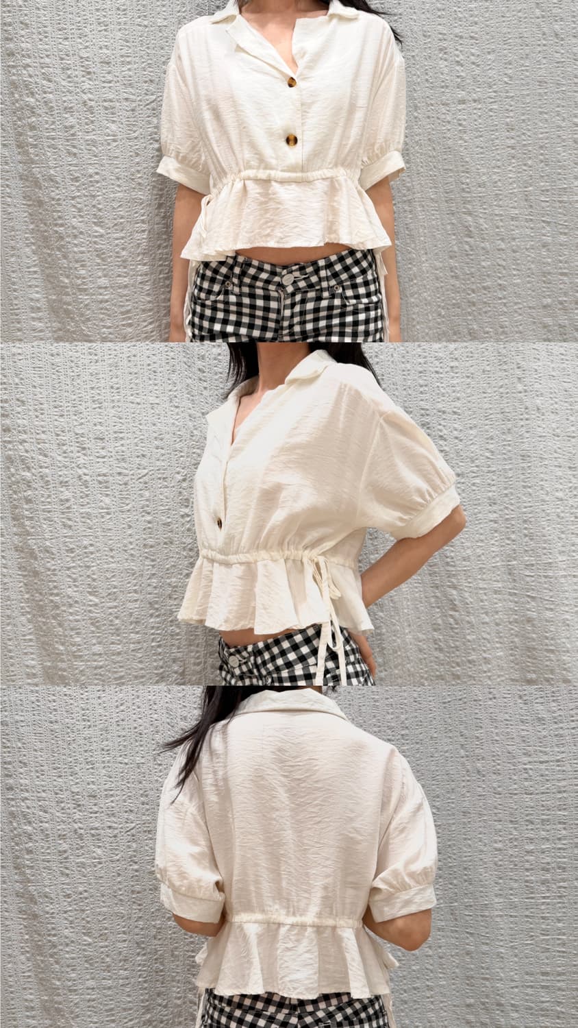 White crop blouse 상품이미지6