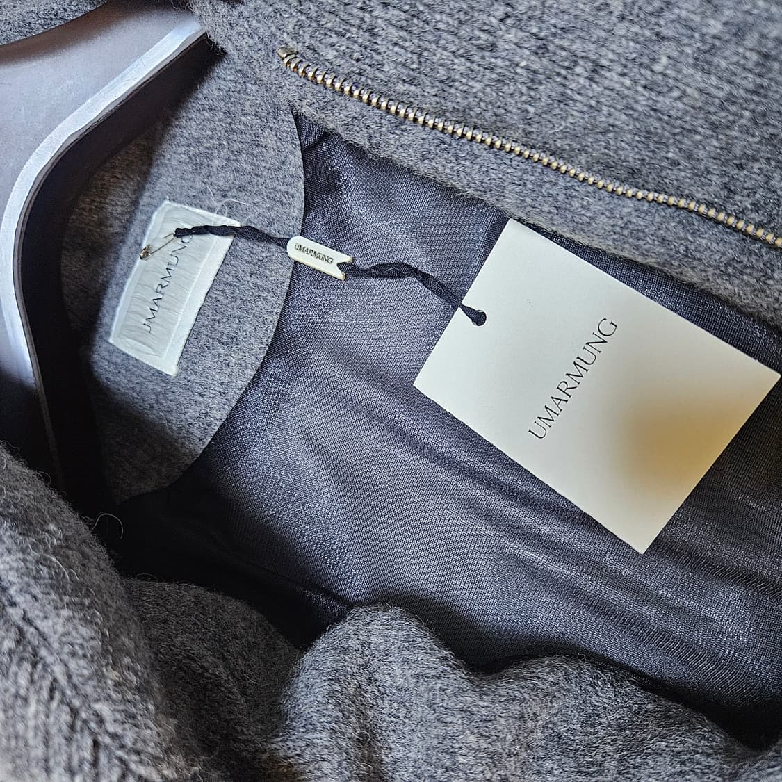 Pure shetland wool puffer jacket S 팝니다 상품이미지3