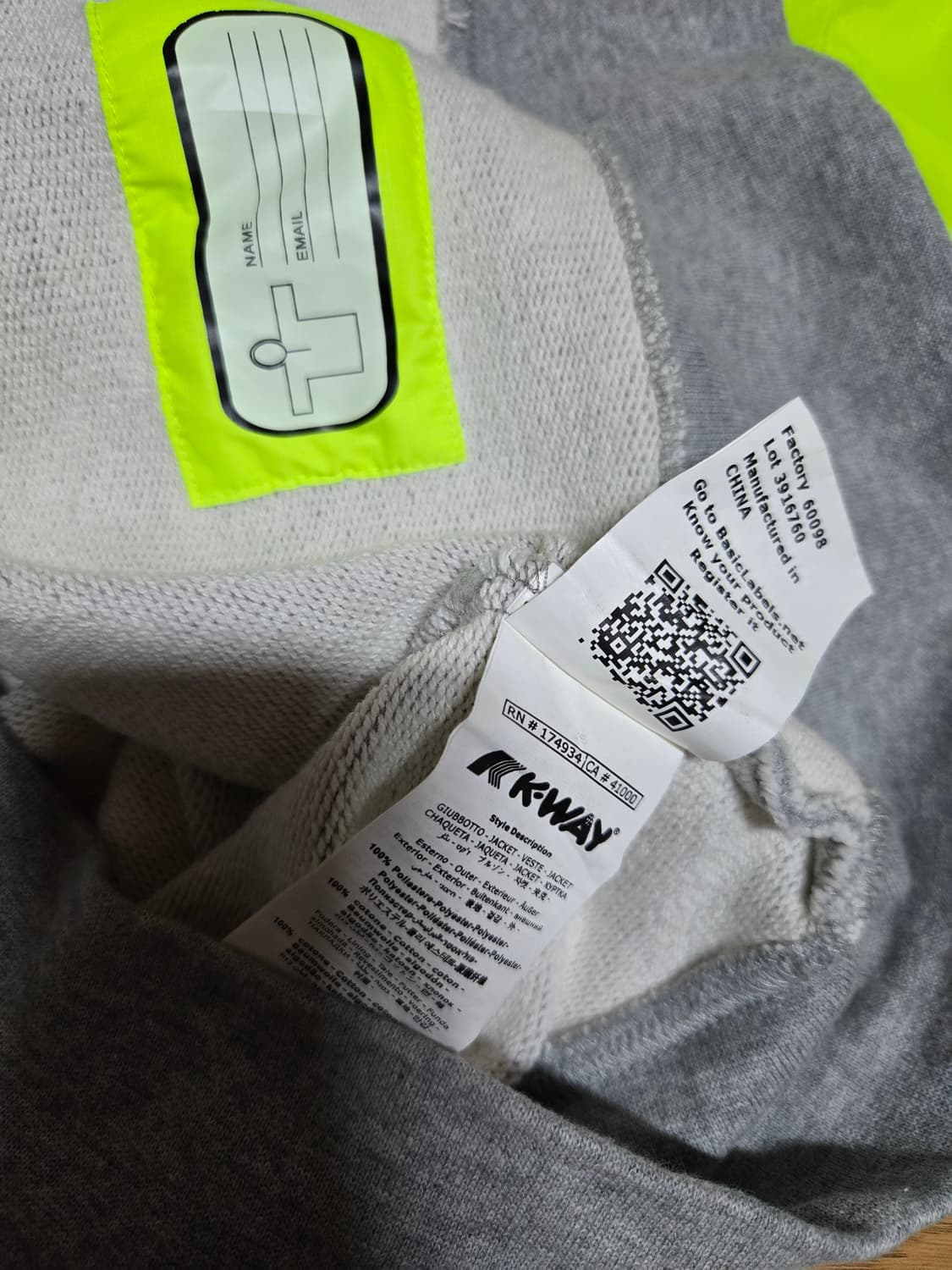 까웨 K-WAY 반집업 후드티 상품이미지7