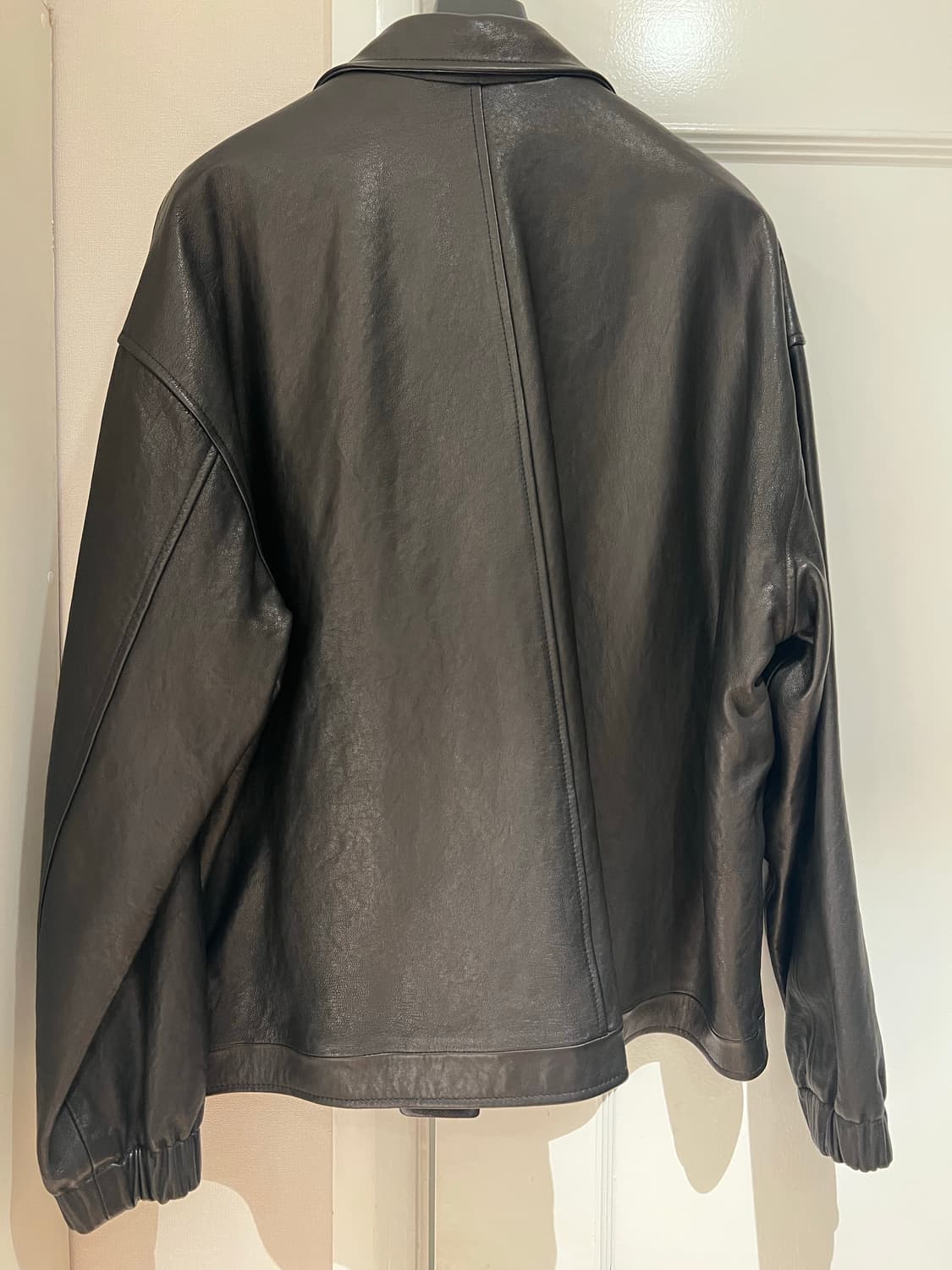 Mone 모네마켓 (리본빛) 버킨 레더 자켓 상품이미지6