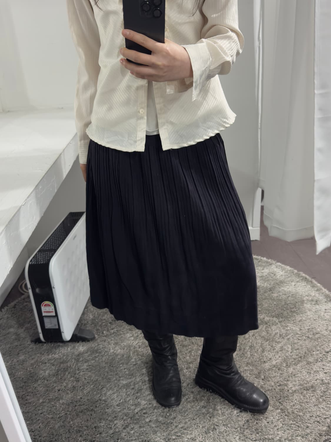 navy midi skirt 상품이미지2