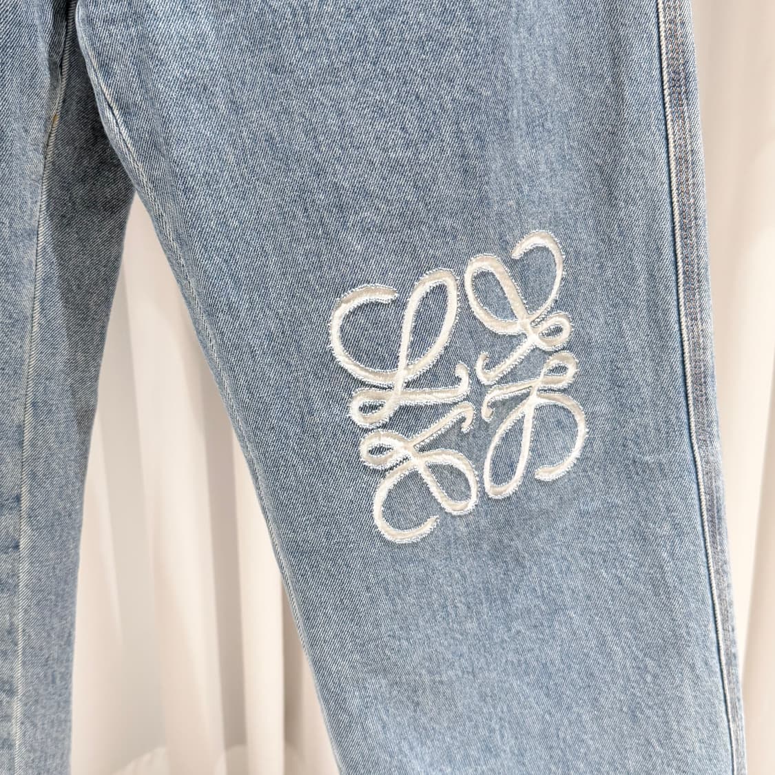 (A+/ 50) / 로에베 데님 아나그램 배기 데님 진 블루 상품이미지4