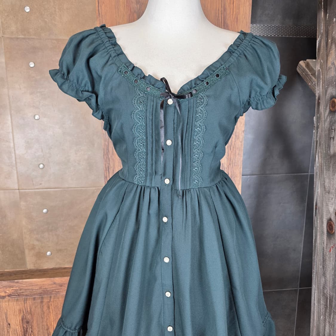 axes femme 아일렛 프렌치 원피스 상품이미지2