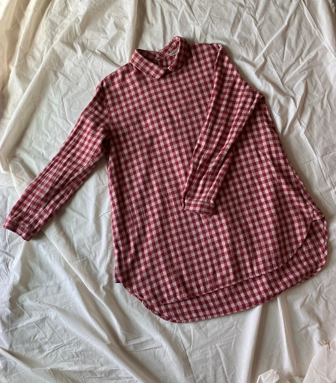 SM2 사만다모스2 깅엄체크 레드 원피스 셔츠 상품이미지1