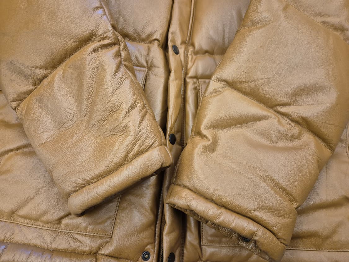 90s suggestion 레더 다운 자켓 상품이미지6