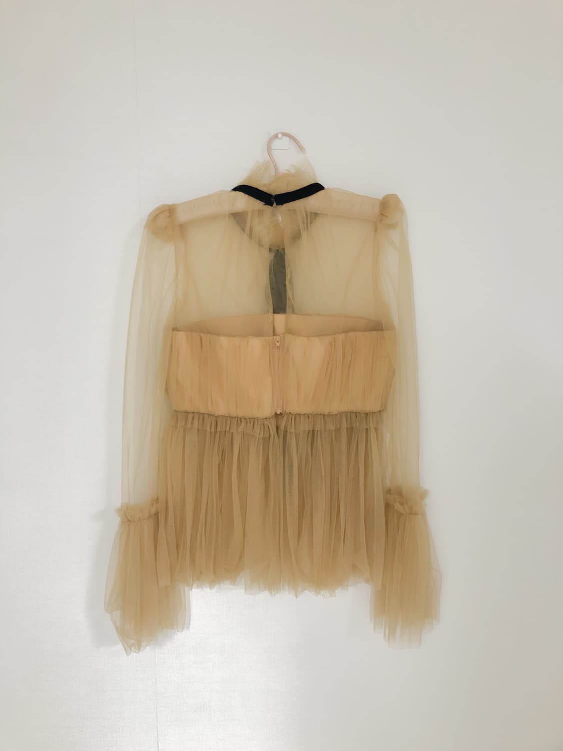 샵페어리 시스루 펌킨 블라우스 상품이미지2