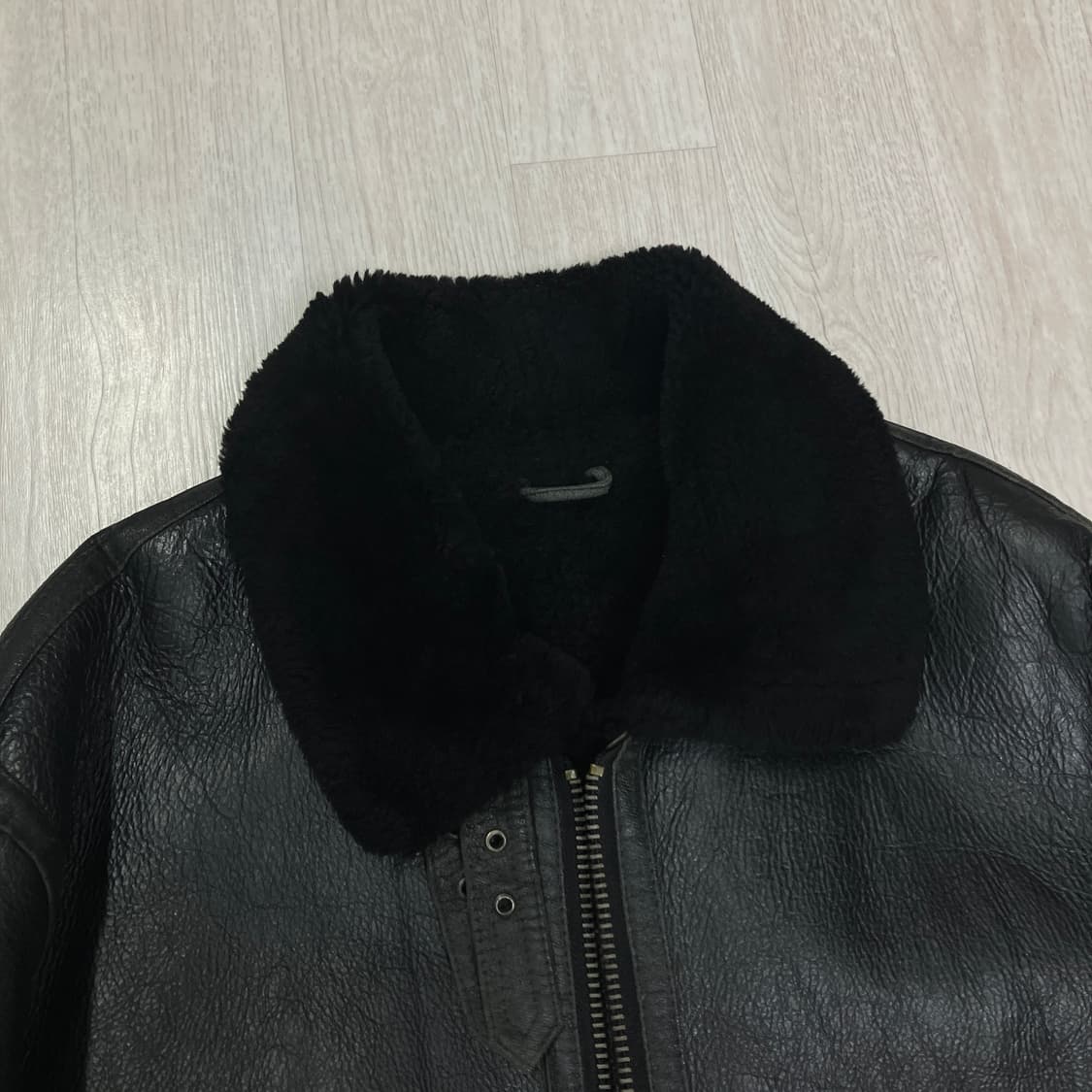 [L] jk멤버스 B-3 무스탕 블랙 상품이미지8