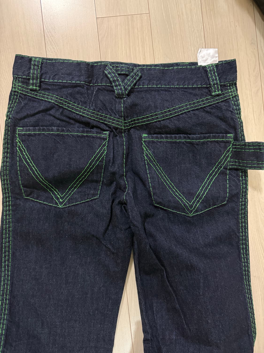 (46) 28~30 사이즈 보테가 베네타 그린 스티치 데님 상품이미지4