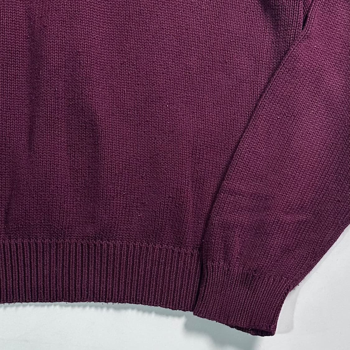 폴로 랄프로렌 버건디 니트 반집업 상품이미지4
