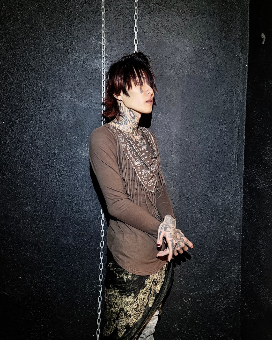 Brown Fringe Long-Sleeve 상품이미지8