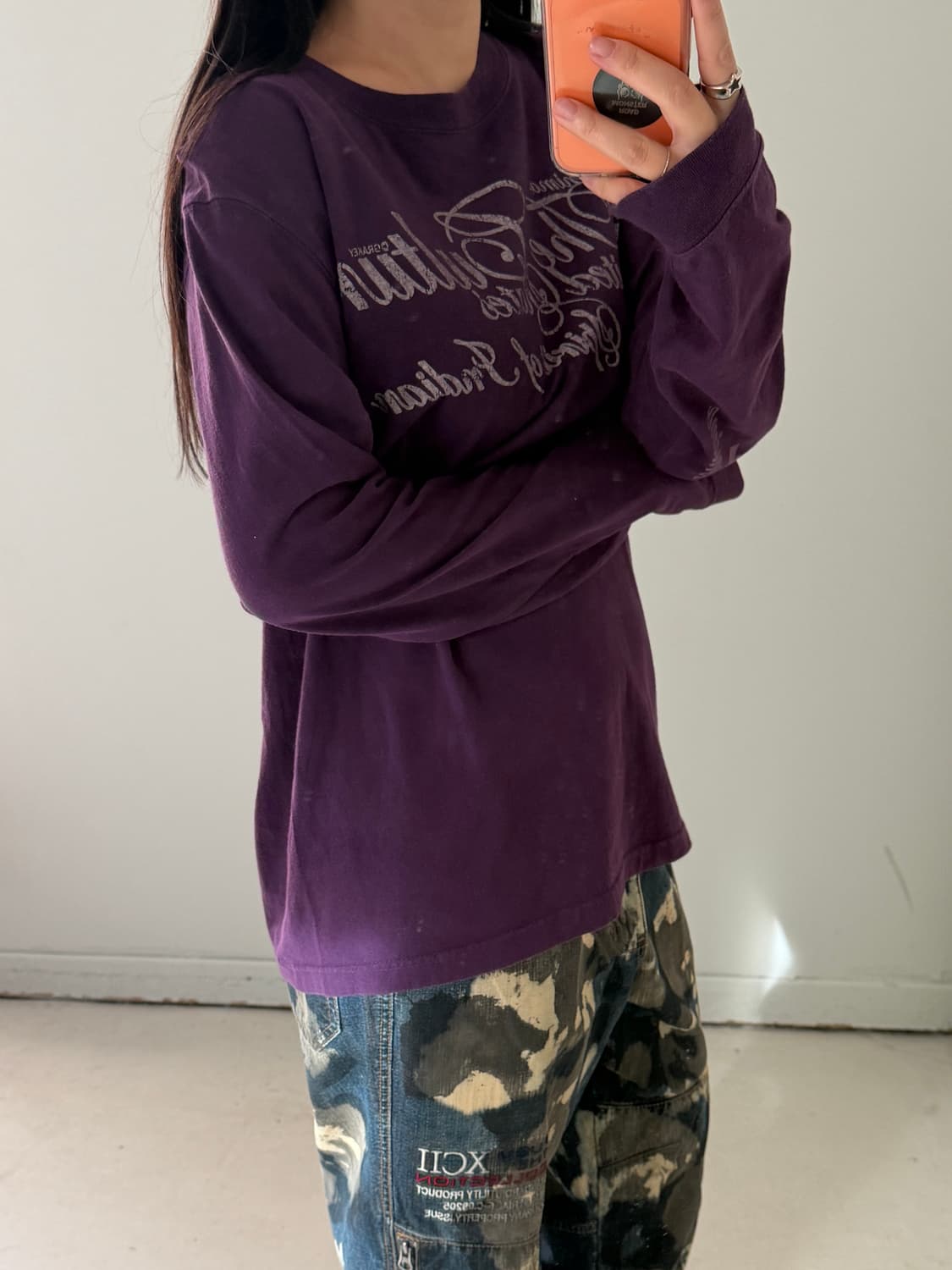 일본빈티지 Jeronimo 레터링 롱슬리브 상품이미지4