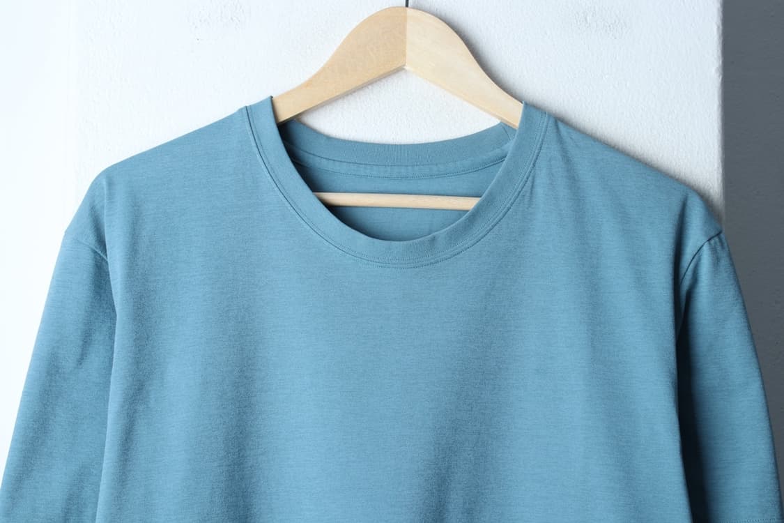 (L-XL) 안다르 반팔 티셔츠 기능성 무지 연블루-H32274 상품이미지3