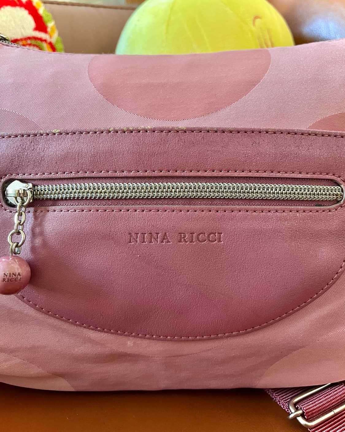 Old NINA RICCI France Big Dot Cross Bag 상품이미지5
