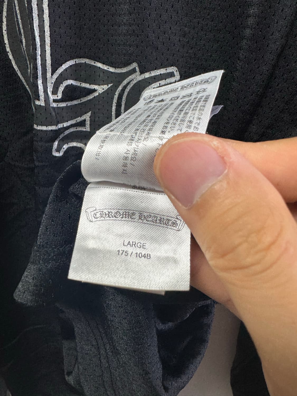 크롬하츠 메쉬 긴팔 블랙 L, XL 상품이미지9