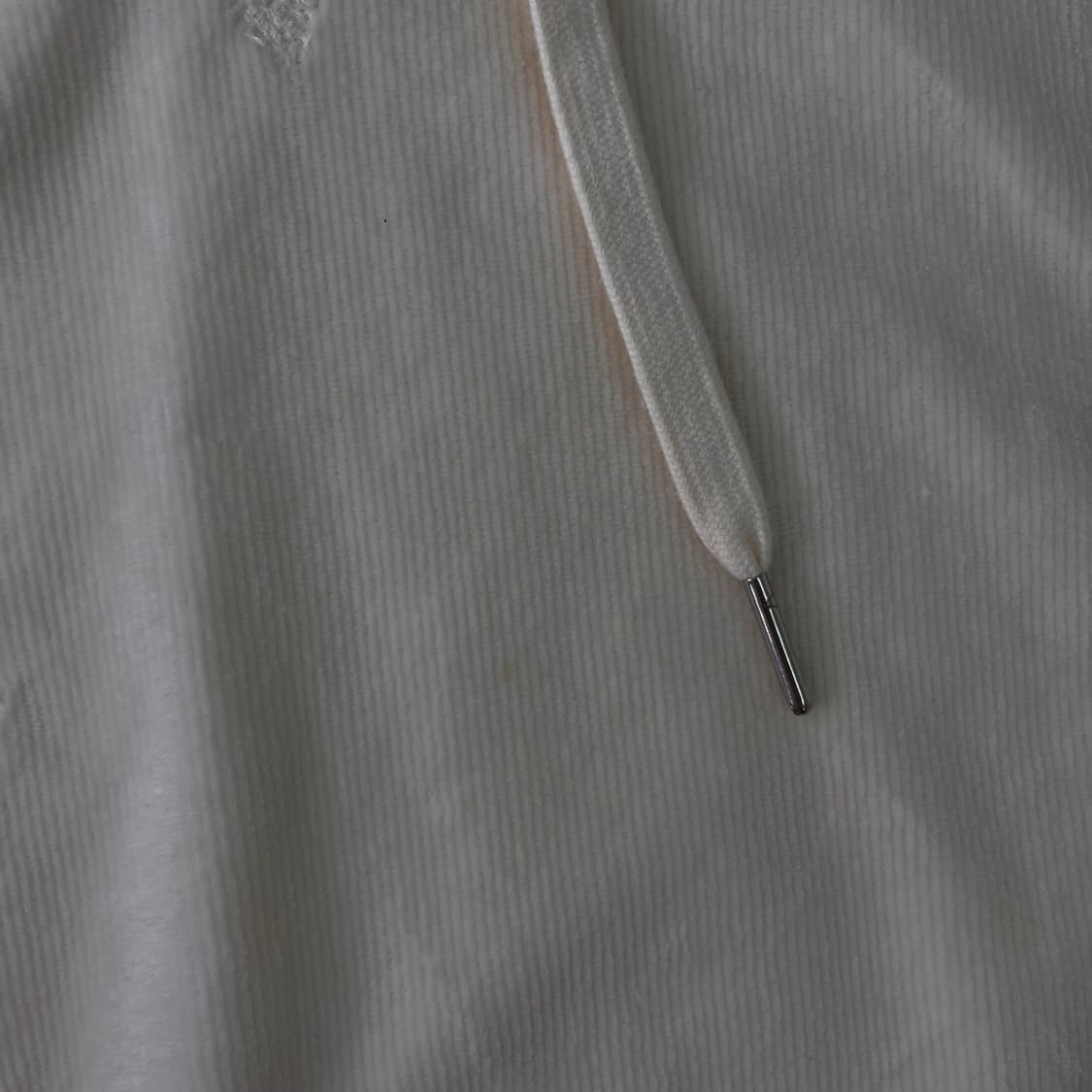 W95 알렉산더왕 로고 웨이스트밴드 코듀로이 크롭 후드티 상품이미지3