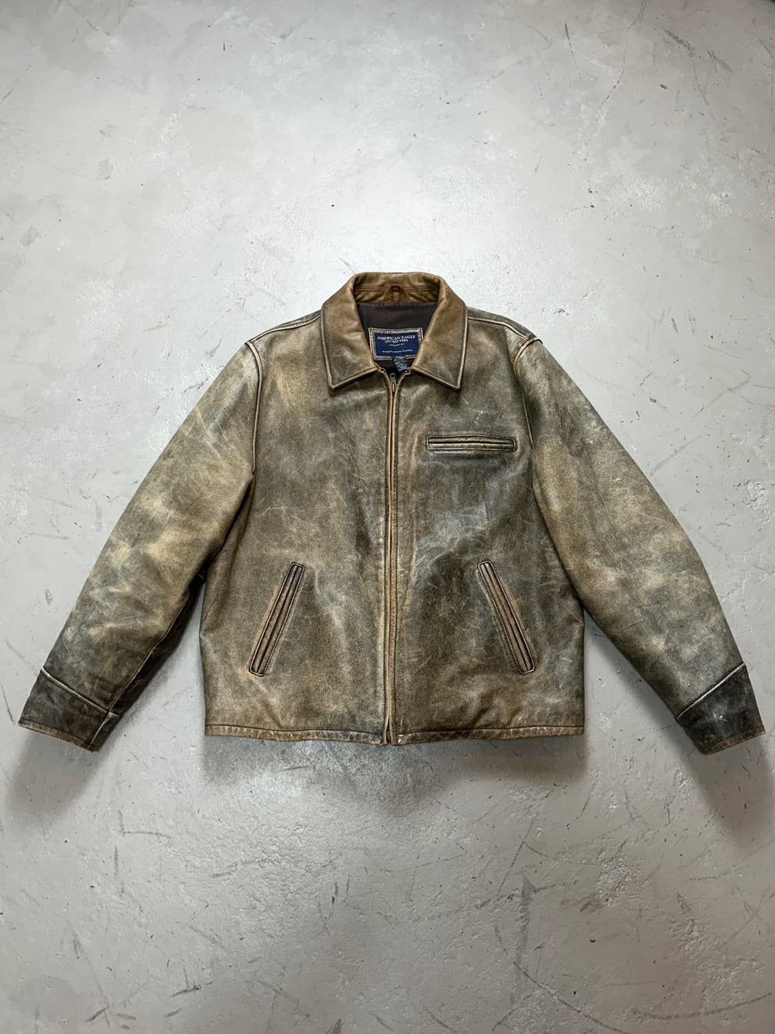 00's 디스 레더 자켓 빈티지 라이더 자켓 상품이미지1