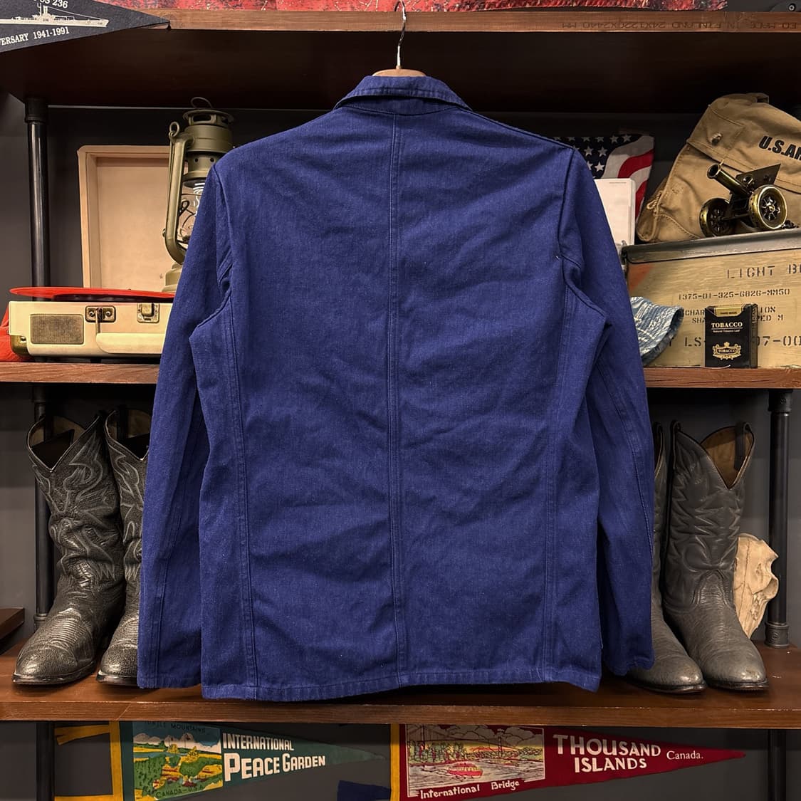 70~80s 오리지널 다잉 얀 프렌치워크자켓 포인트 자수 N802 상품이미지2