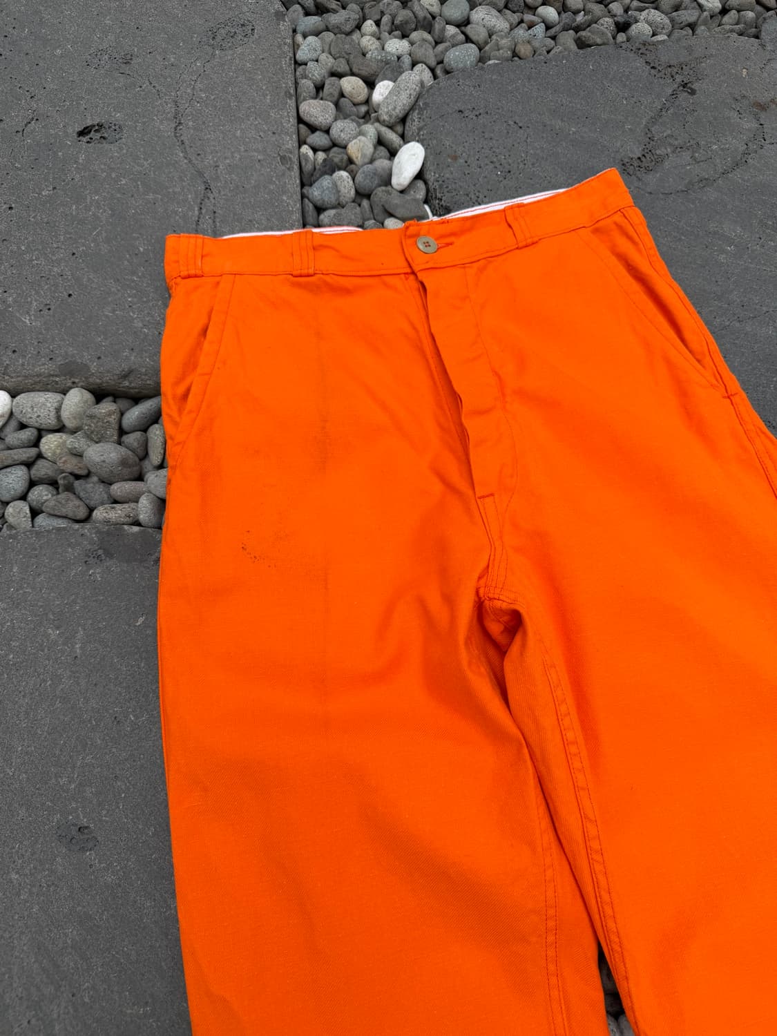 DEADSTOCK 70s MACOBER 데드스탁 오렌지 프렌치워크팬츠 상품이미지5