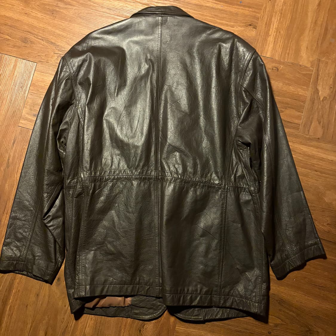 JAPANESE BROWN COW LEATHER BLAZER JACKET 상품이미지2