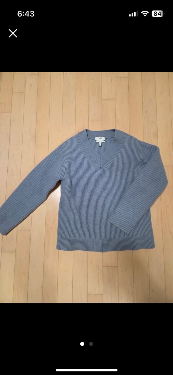 코스 울 브이넥 니트 상품이미지5